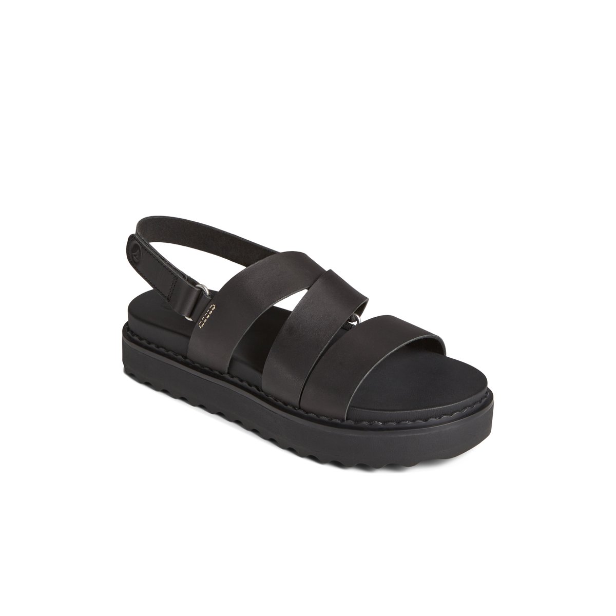 Sperry Cami Flatform Sandal Black | NKHTJE-467