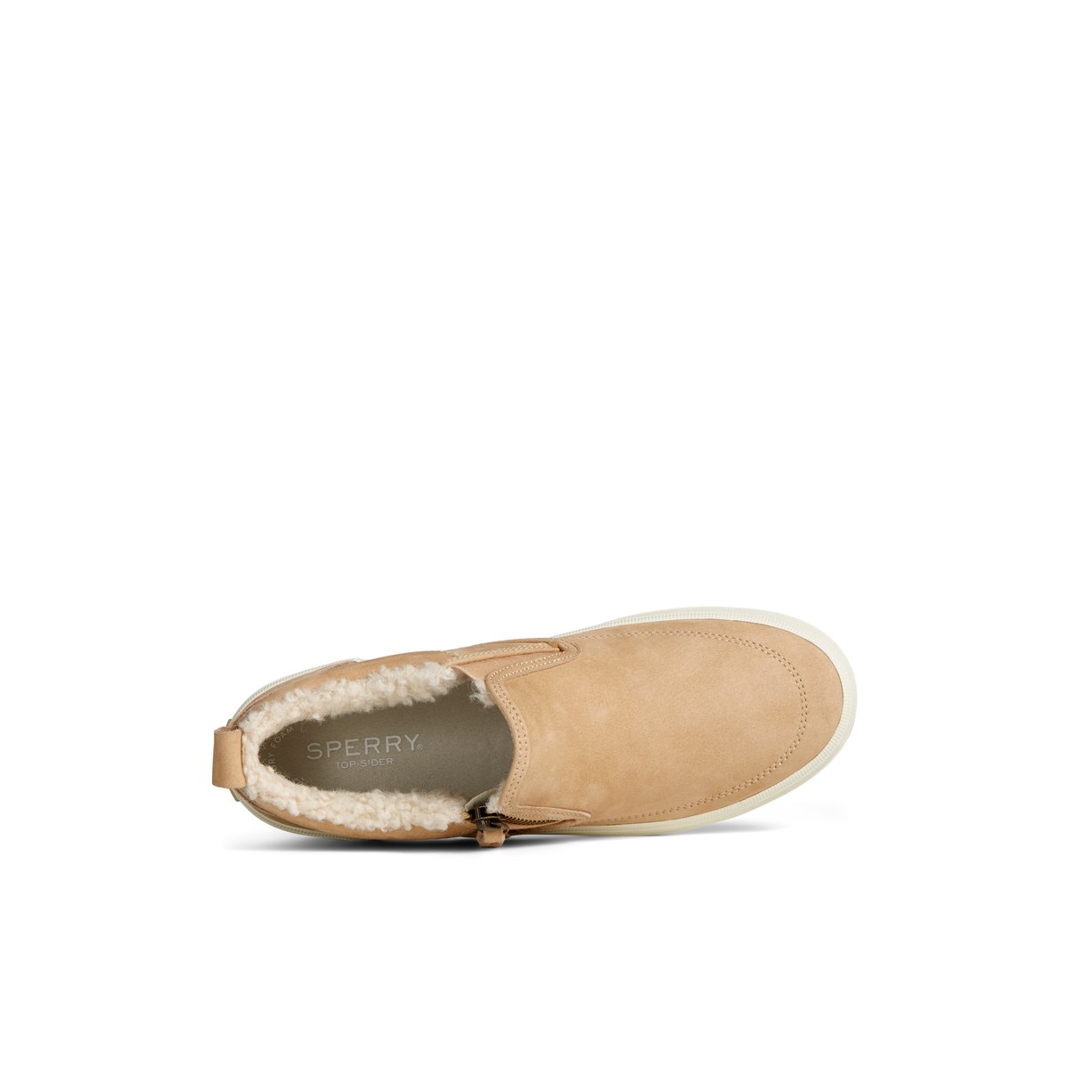 Sperry Crest Side Zip Cozy Sneaker Khaki | CJZXKE-915