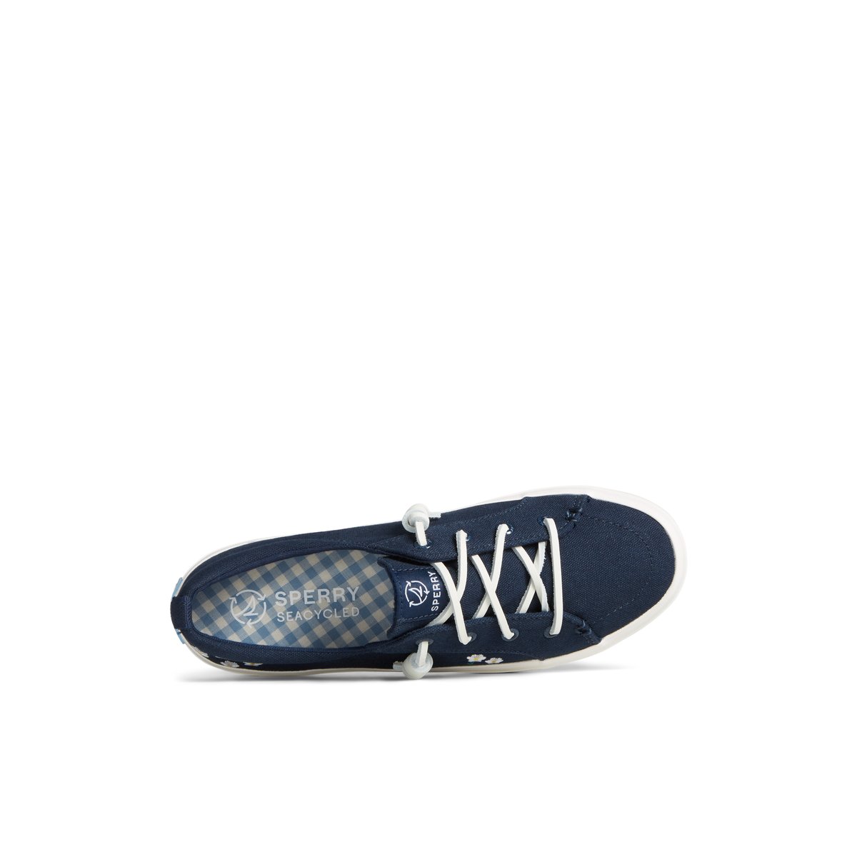 Sperry Crest Vibe Floral Sneaker Navy | ESKYHN-293