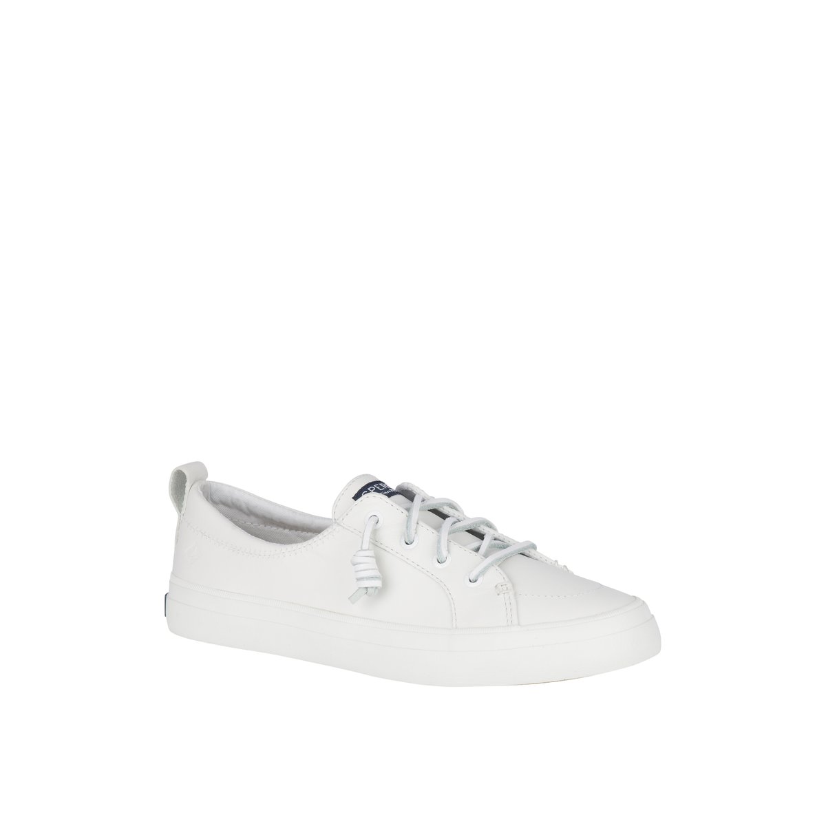 Sperry Crest Vibe Leather Sneaker White | PFZRSO-912