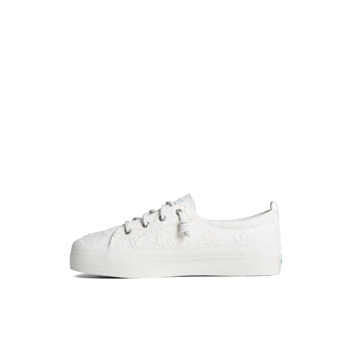 Sperry Crest Vibe Platform Lace Platform Sneaker White | WKCNBP-154