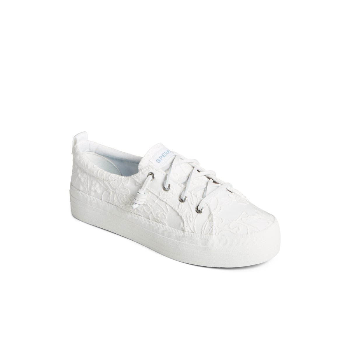 Sperry Crest Vibe Platform Lace Platform Sneaker White | WKCNBP-154