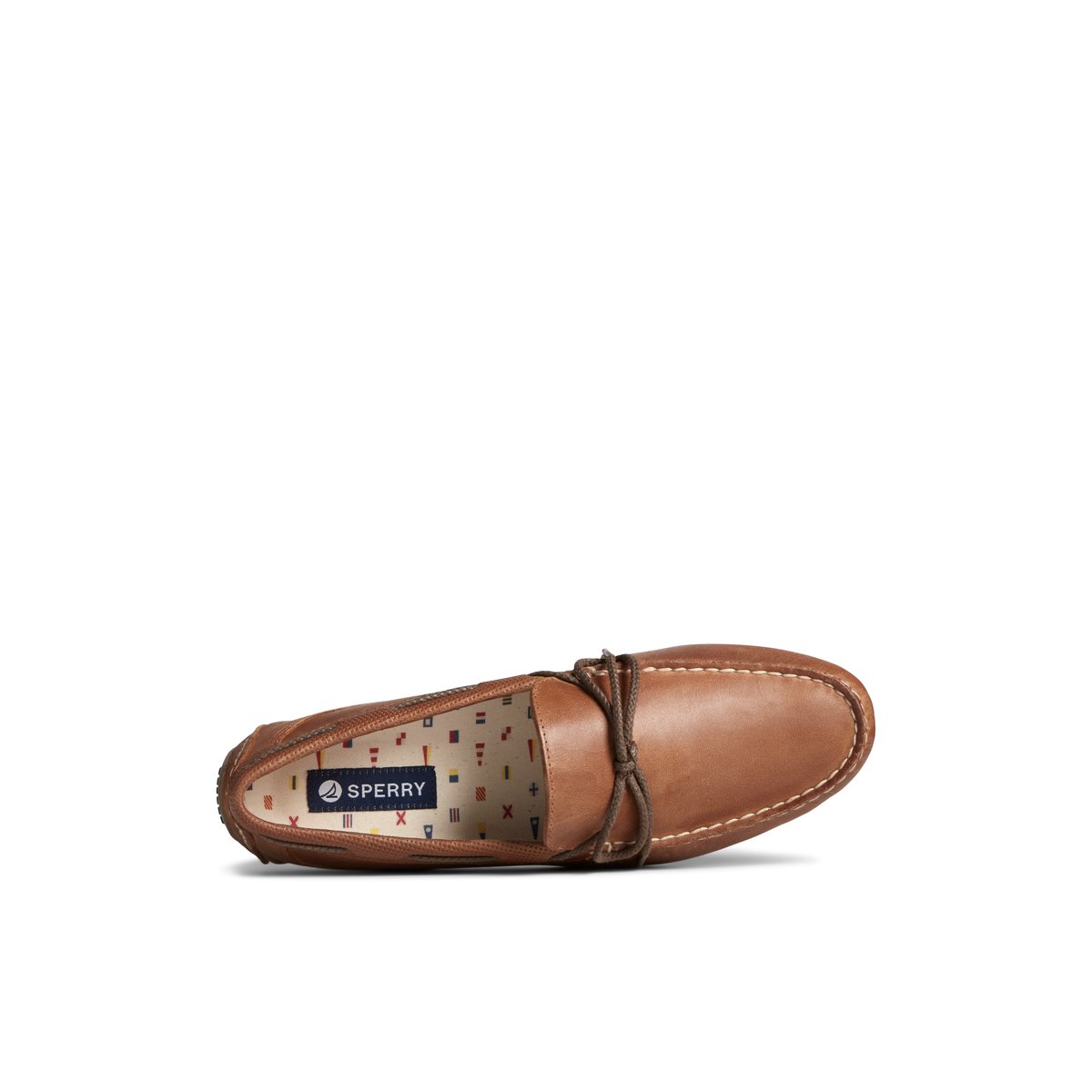 Sperry Davenport Deboss Leather 1-Eye Driver Beige | XPTEHK-056