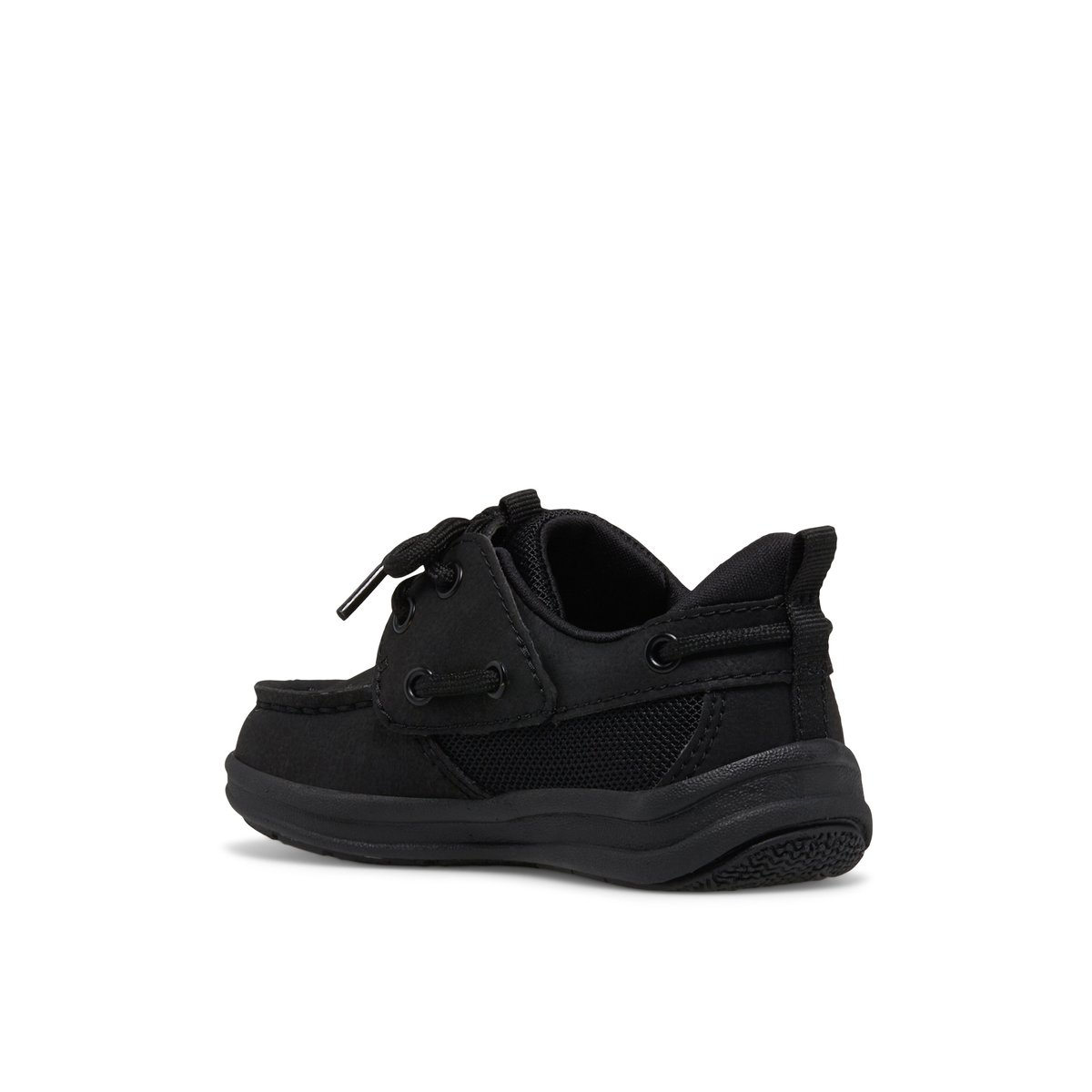 Sperry Fairwater PLUSHWAVE Jr Boat Shoe Black | JEOBVP-546