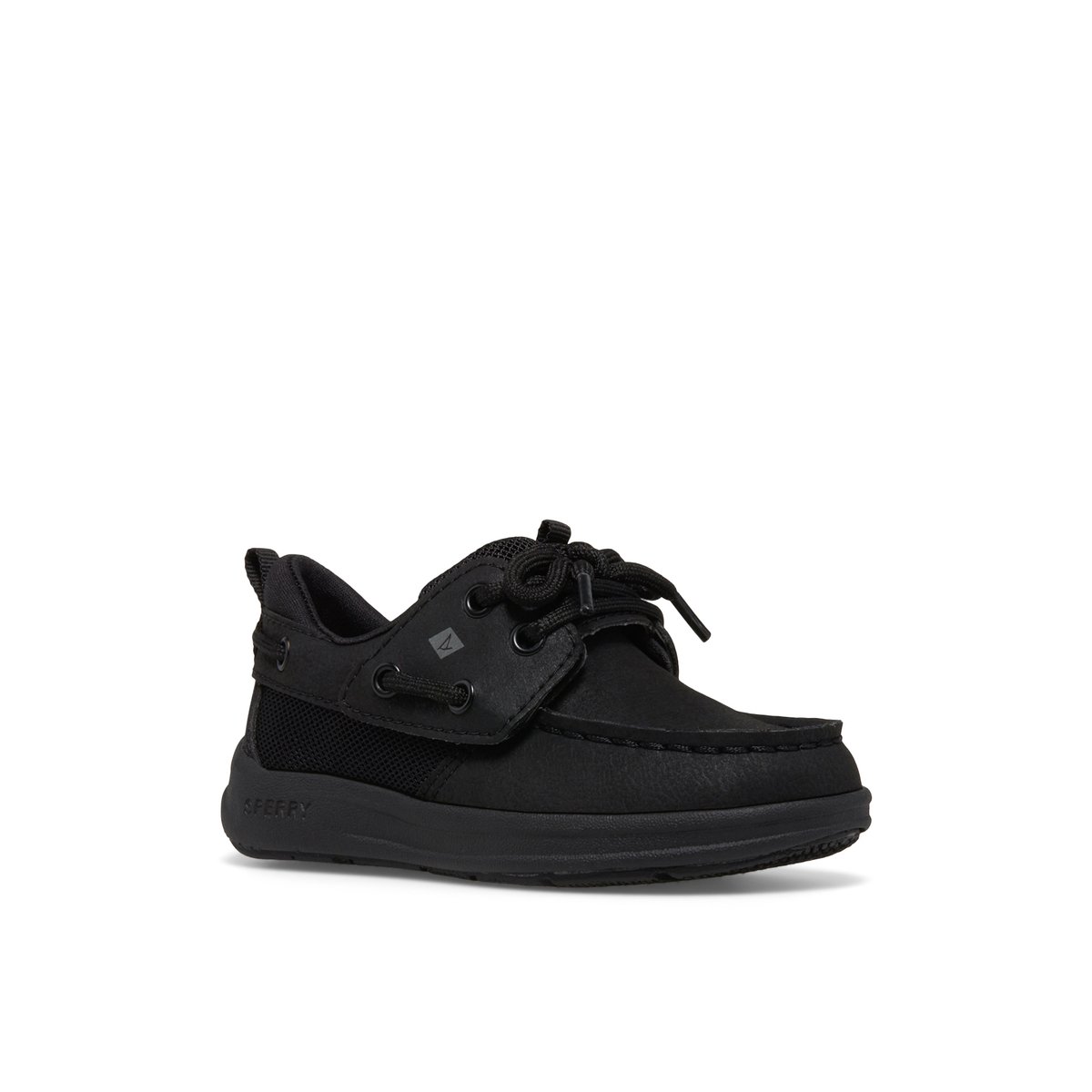 Sperry Fairwater PLUSHWAVE Jr Boat Shoe Black | JEOBVP-546