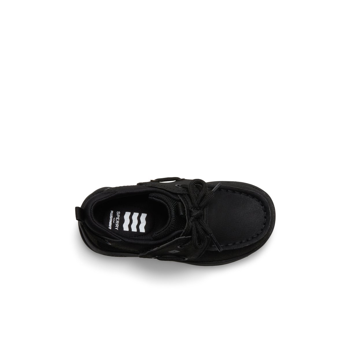 Sperry Fairwater PLUSHWAVE Jr Boat Shoe Black | JEOBVP-546