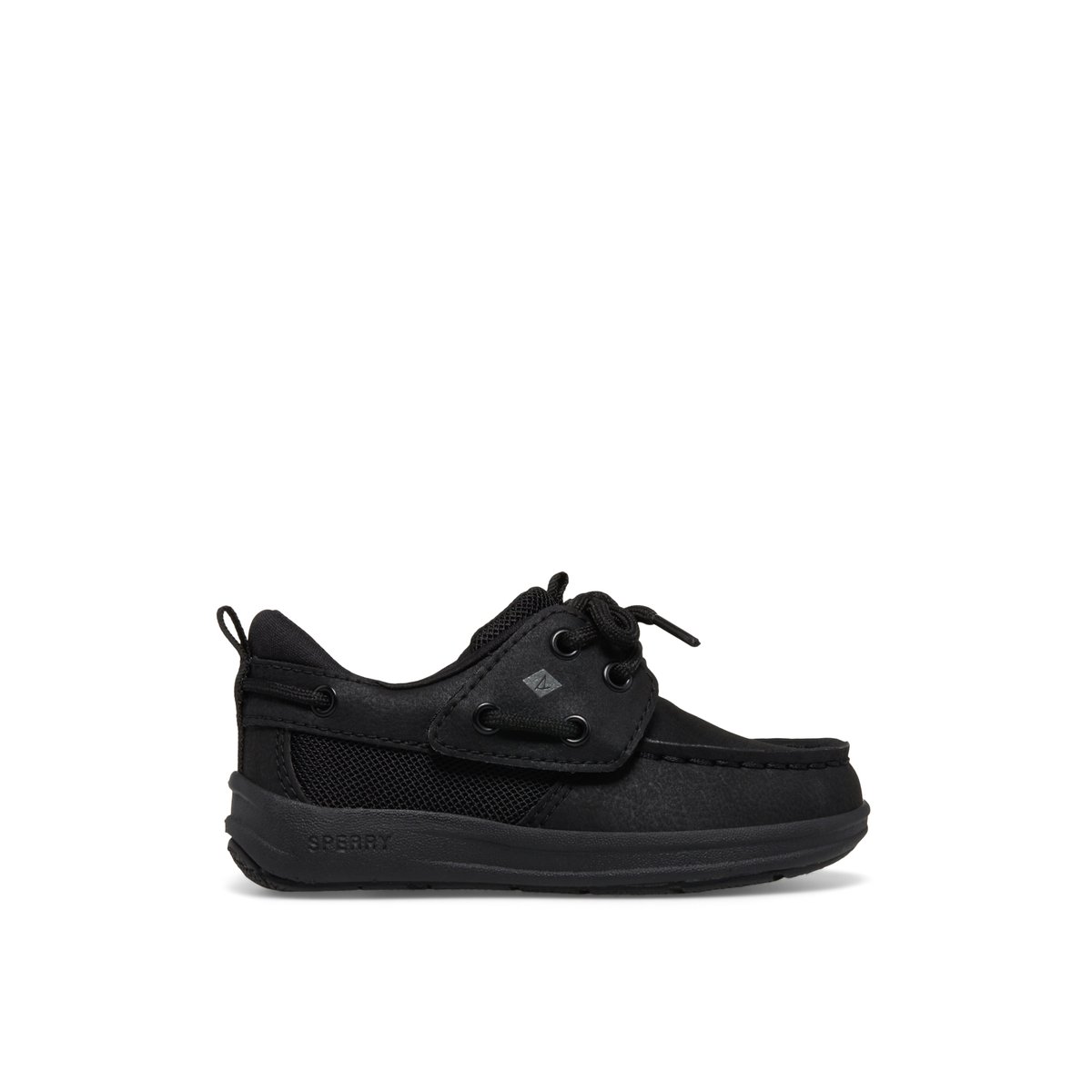 Sperry Fairwater PLUSHWAVE Jr Boat Shoe Black | JEOBVP-546