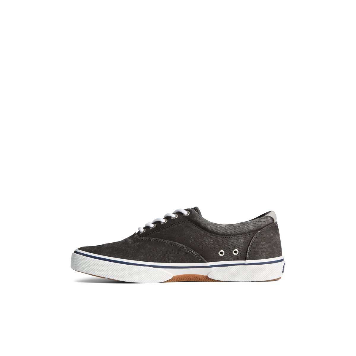 Sperry Halyard CVO Salt Washed Sneaker Black | ZLSYBO-741