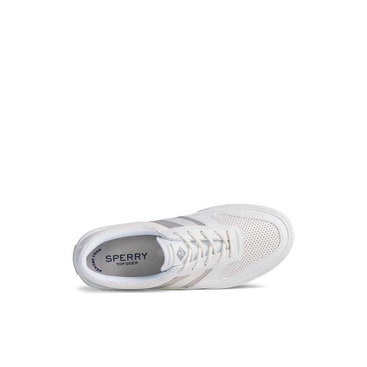 Sperry Halyard Retro Lace Up Sneaker White | VTYUOM-419