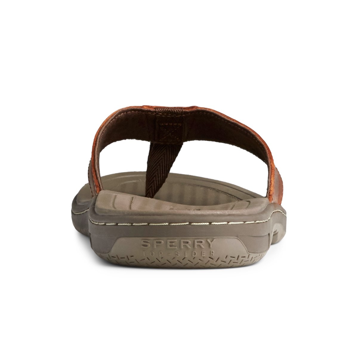 Sperry Havasu Perf Flip Flop Brown | SKDPCF-198