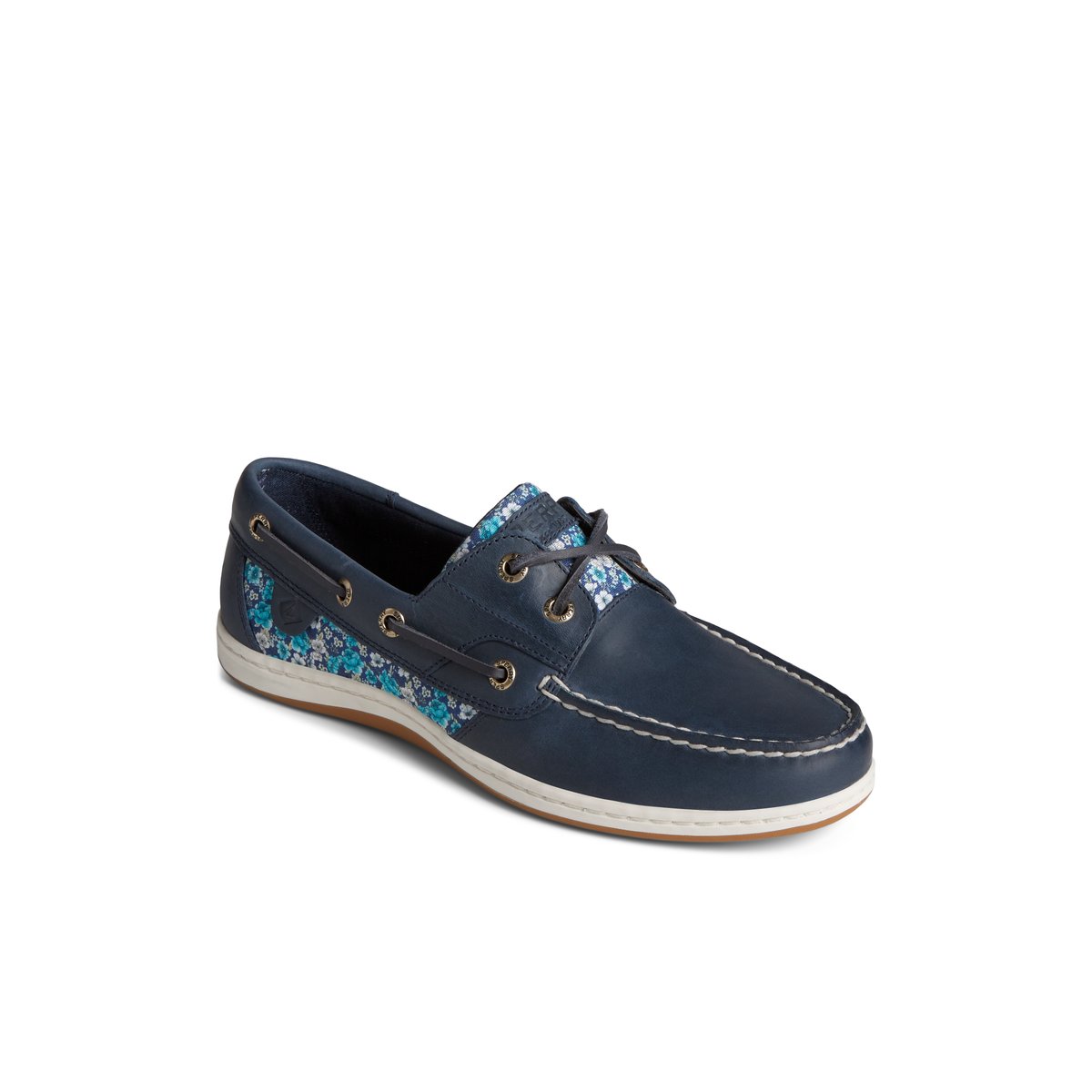 Sperry Koifish Floral Boat Shoe Navy | ZTKYVL-531