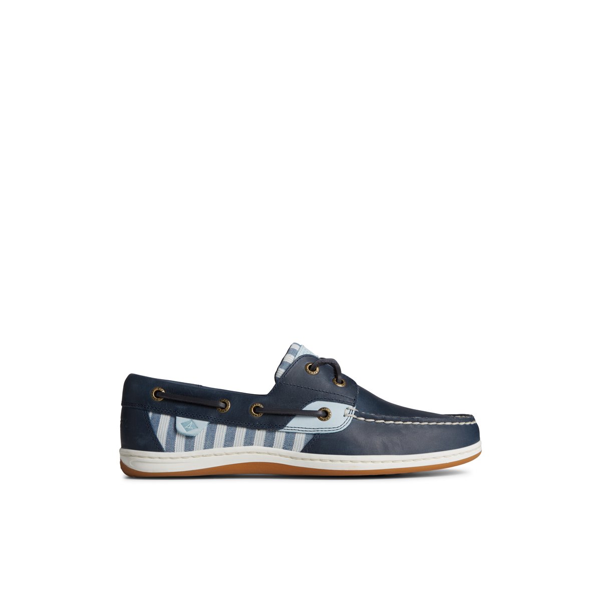 Sperry Koifish Stripe Boat Shoe Navy | QTFNCR-937