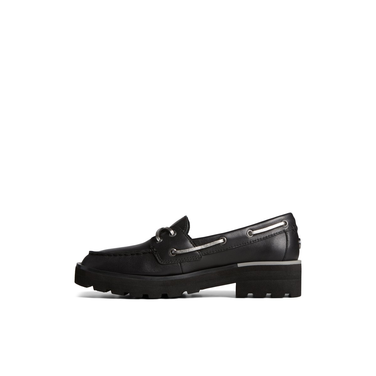 Sperry Lug Boat Shoe Black | RVTUNC-214