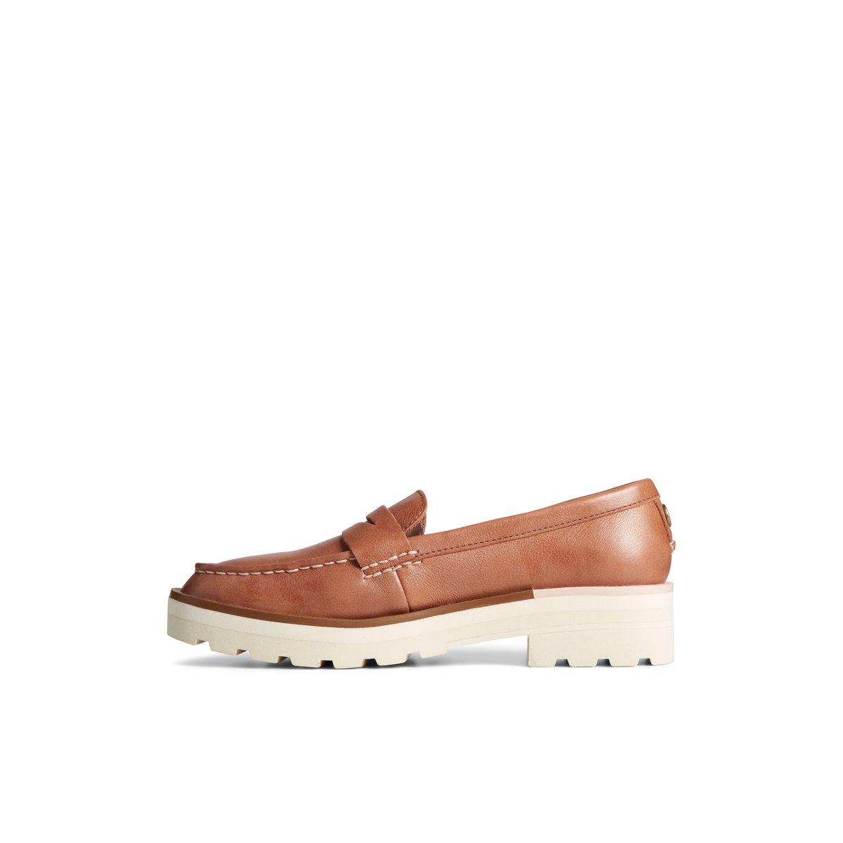 Sperry Lug Penny Loafer Beige | FGUBCA-049