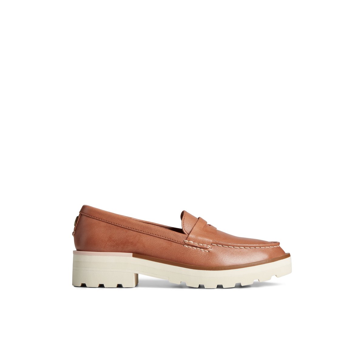 Sperry Lug Penny Loafer Beige | FGUBCA-049