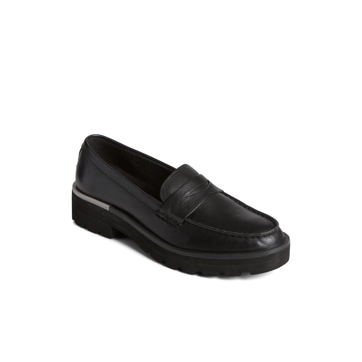 Sperry Lug Penny Loafer Black | NEXDMS-742