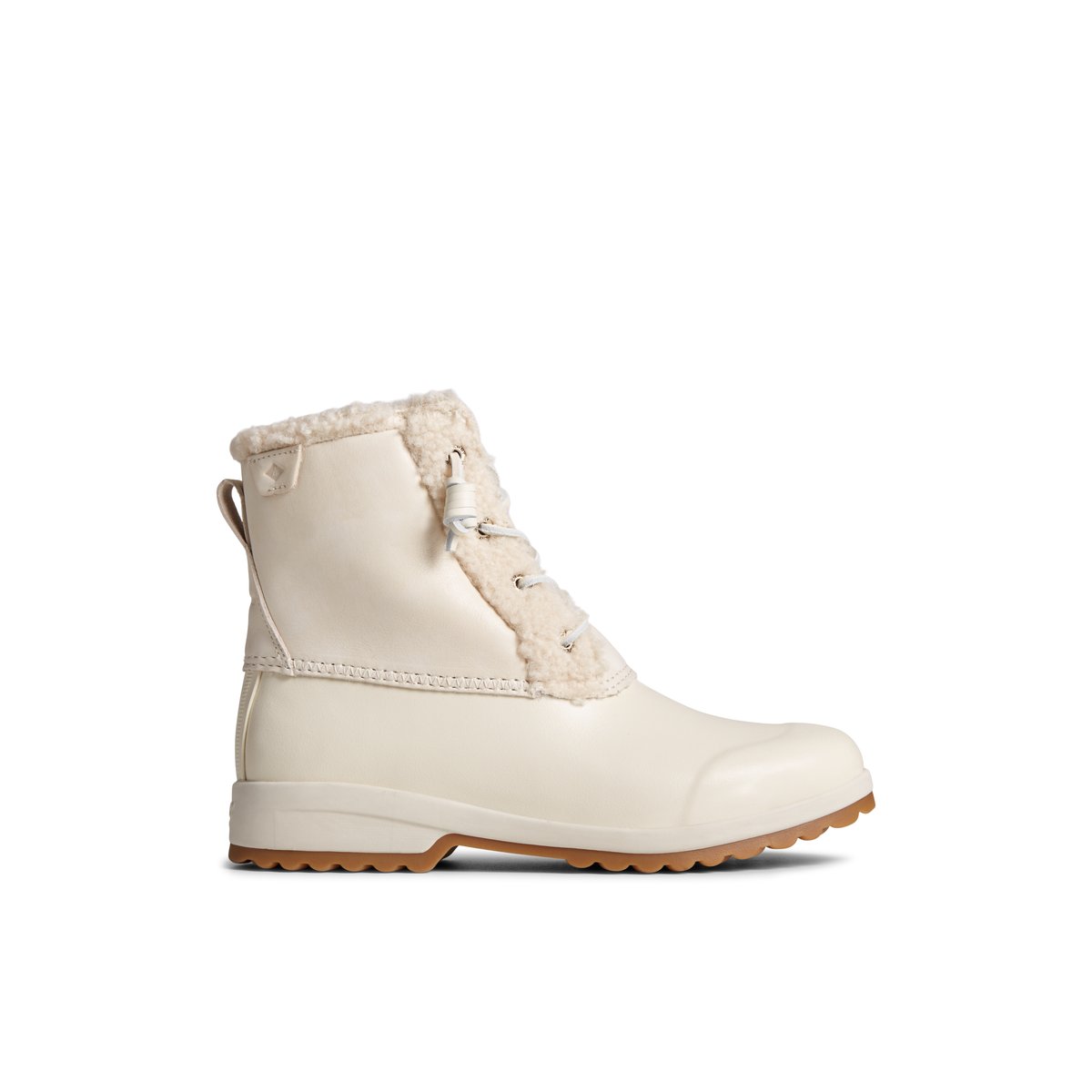 Sperry Maritime Repel Teddy Trim Snow Boot Beige | LUJWAO-287