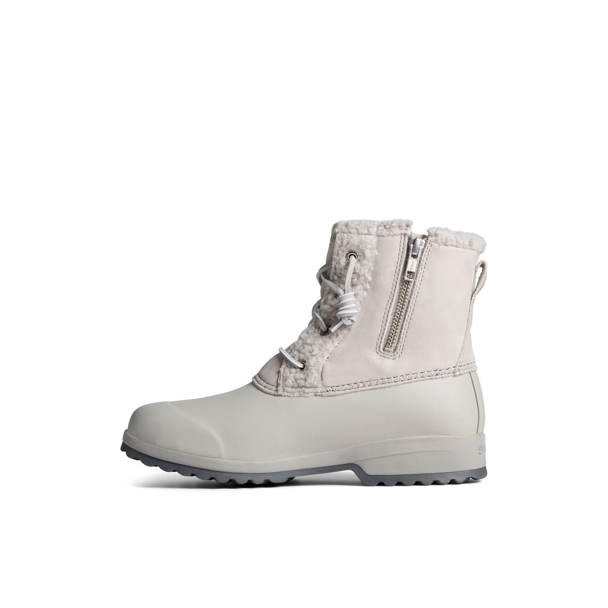 Sperry Maritime Repel Teddy Trim Snow Boot Grey | PYUHAV-075