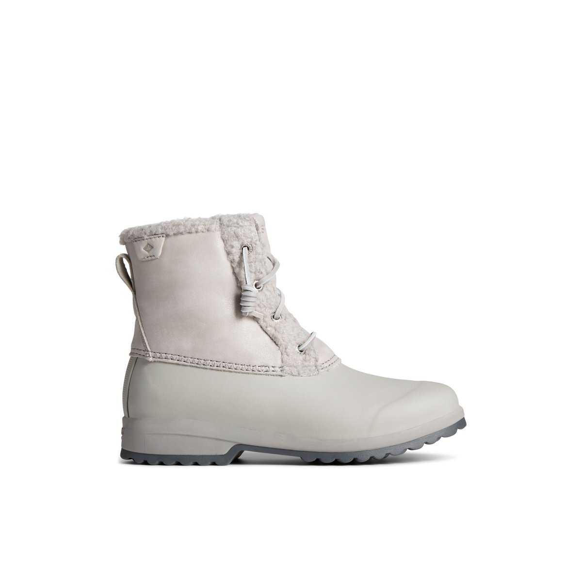 Sperry Maritime Repel Teddy Trim Snow Boot Grey | PYUHAV-075