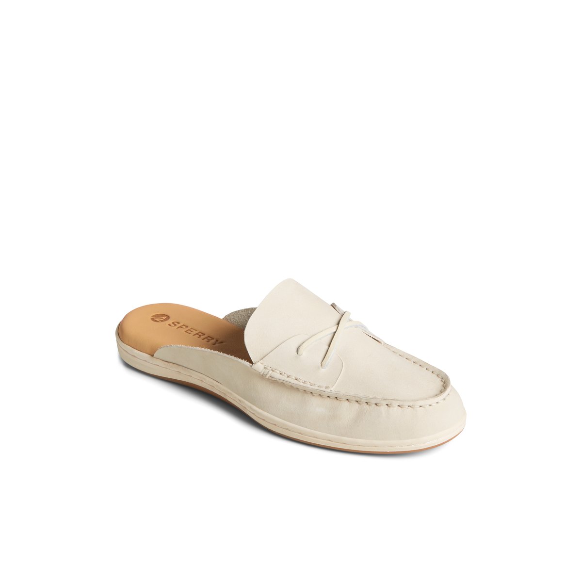 Sperry Mulefish Leather Boat Shoe Beige | TODRFH-068