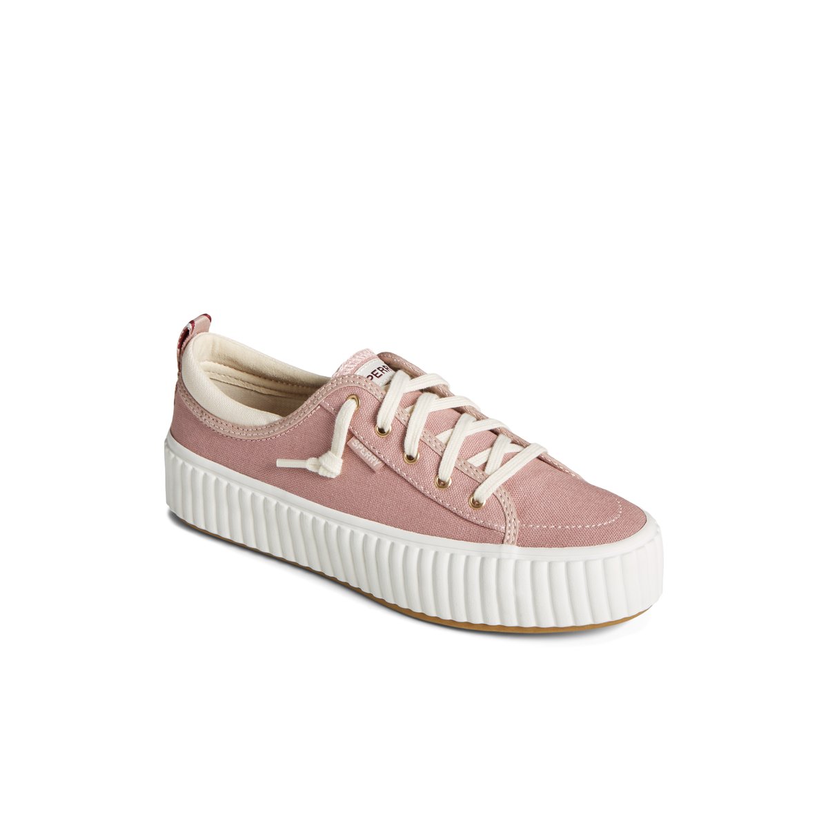 Sperry Pier Wave Platform Lace Up Sneaker Dark Pink | ODBQFL-347