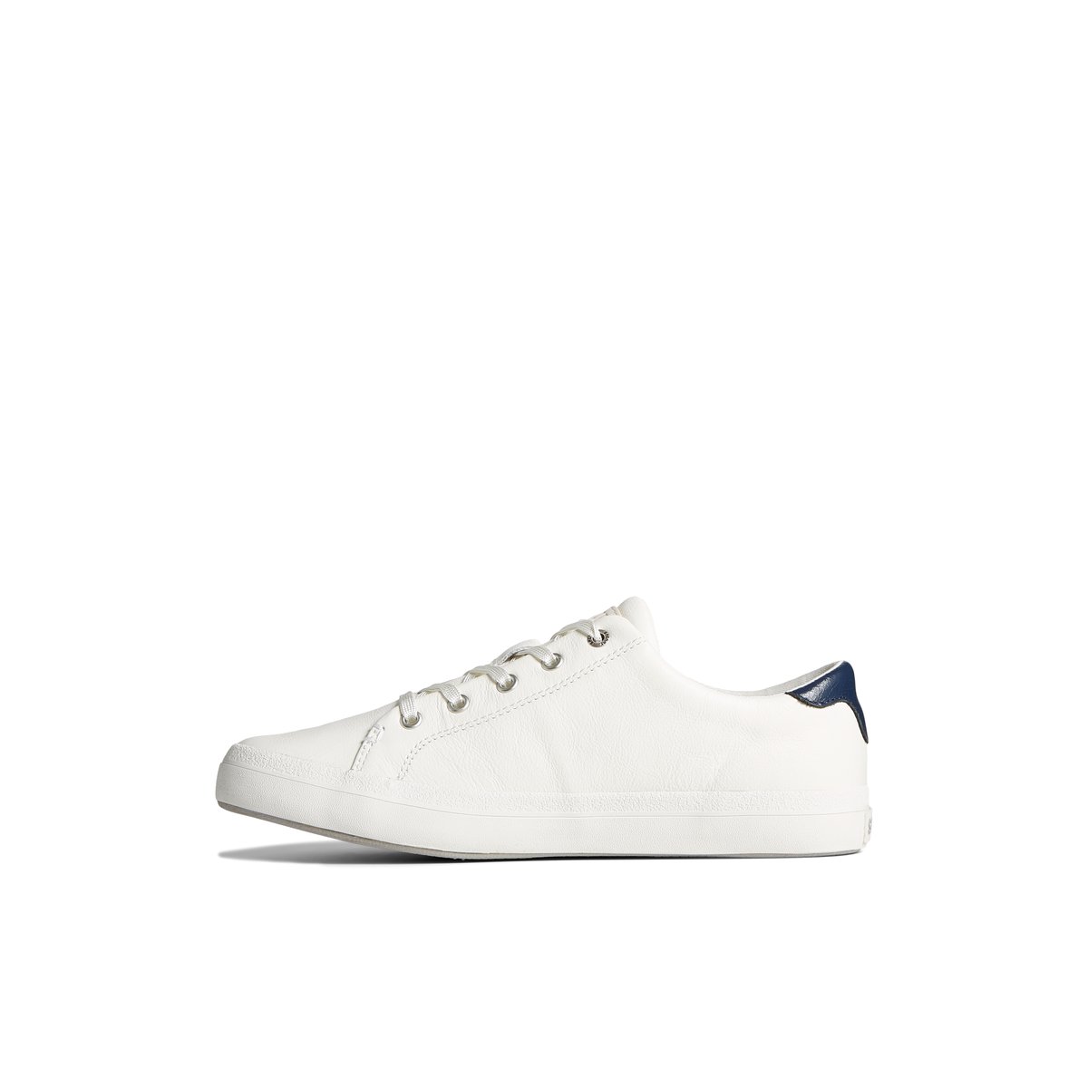 Sperry Sandy Leather Metallic Sneaker White | PWIGOB-420