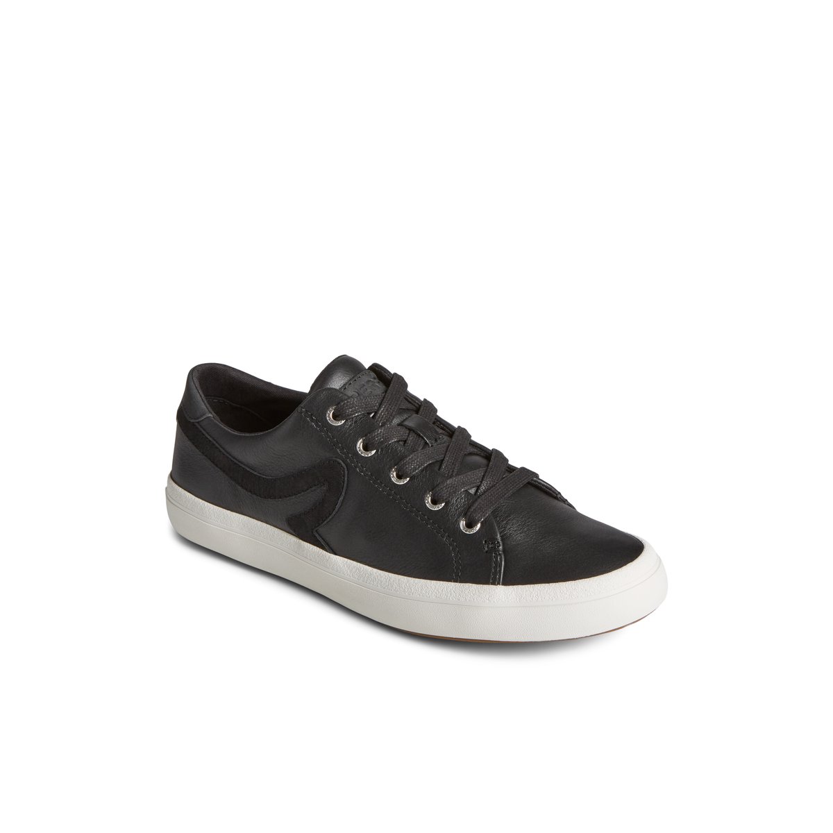 Sperry Sandy Leather Sneaker Black | IPBUKT-198