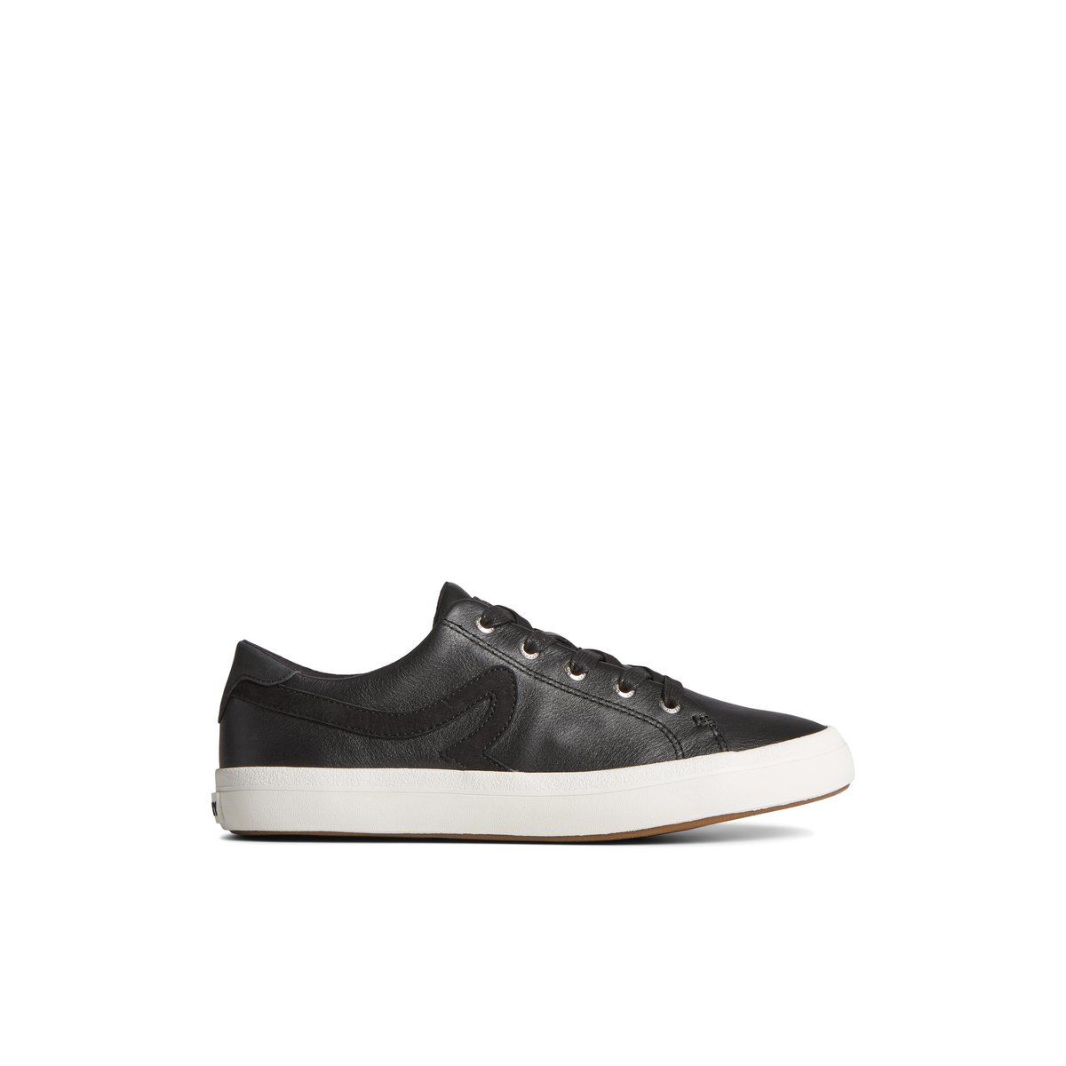 Sperry Sandy Leather Sneaker Black | IPBUKT-198