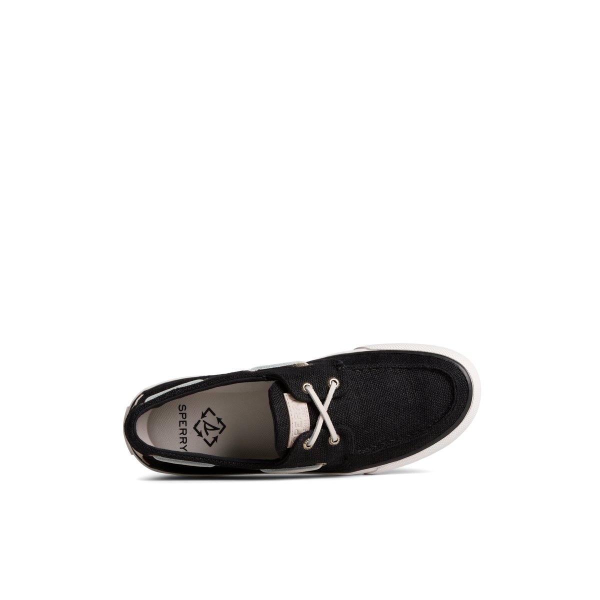 Sperry SeaCycled Bahama II Baja Sneaker Black | EGNDRA-580