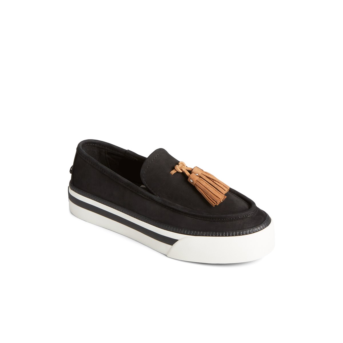 Sperry Sea Sailor Platform Sneaker Black | BGOYIJ-712