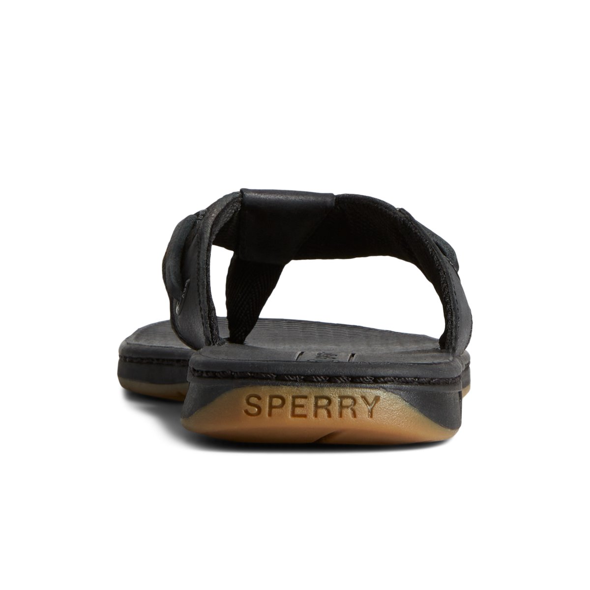 Sperry Seafish Flip Flop Black | SJPKGE-905