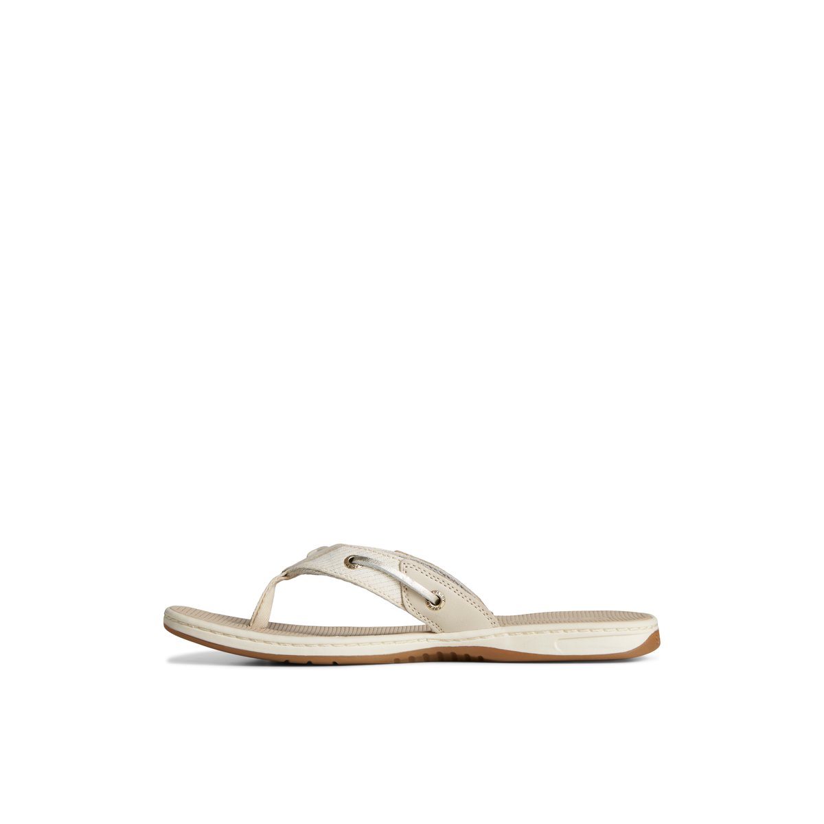 Sperry Seafish Metallic Flip Flop Grey | HUWZBP-692