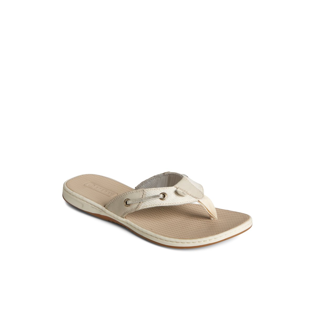 Sperry Seafish Metallic Flip Flop Grey | HUWZBP-692