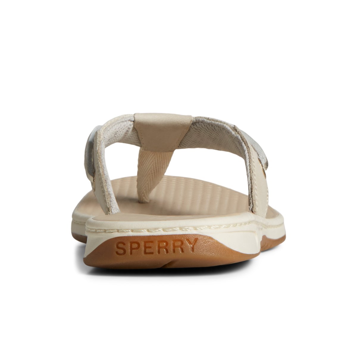 Sperry Seafish Metallic Flip Flop Grey | HUWZBP-692