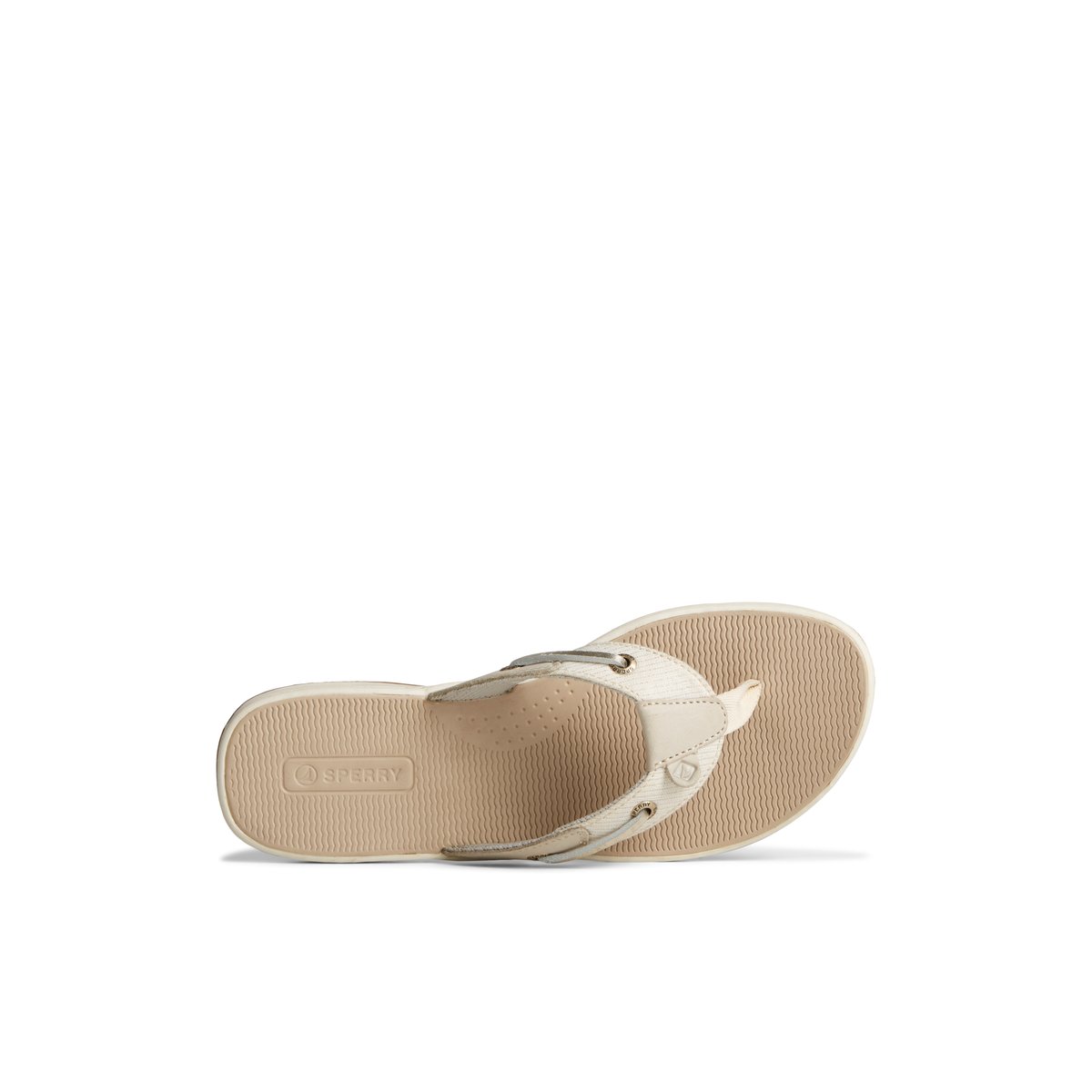 Sperry Seafish Metallic Flip Flop Grey | HUWZBP-692