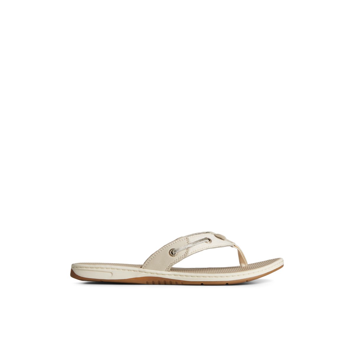 Sperry Seafish Metallic Flip Flop Grey | HUWZBP-692