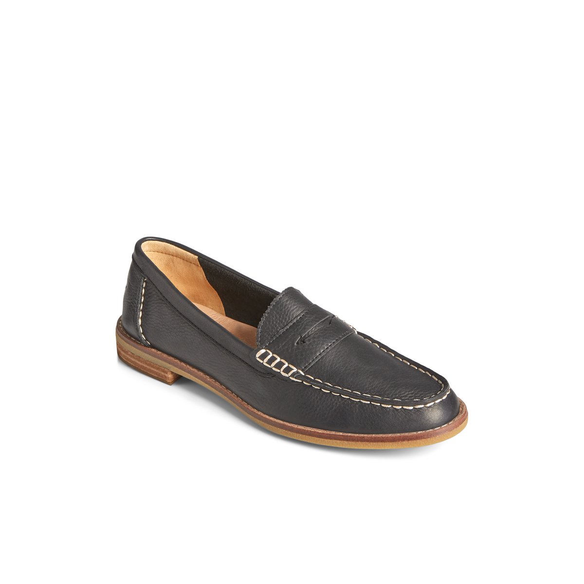 Sperry Seaport Penny Leather Loafer Black | RQIBKP-281