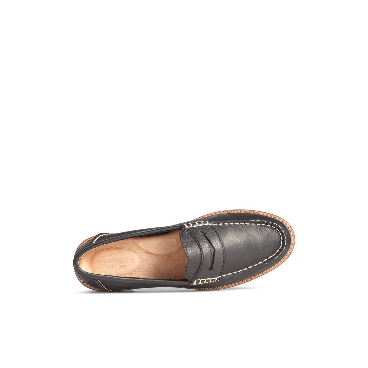 Sperry Seaport Penny Leather Loafer Black | RQIBKP-281