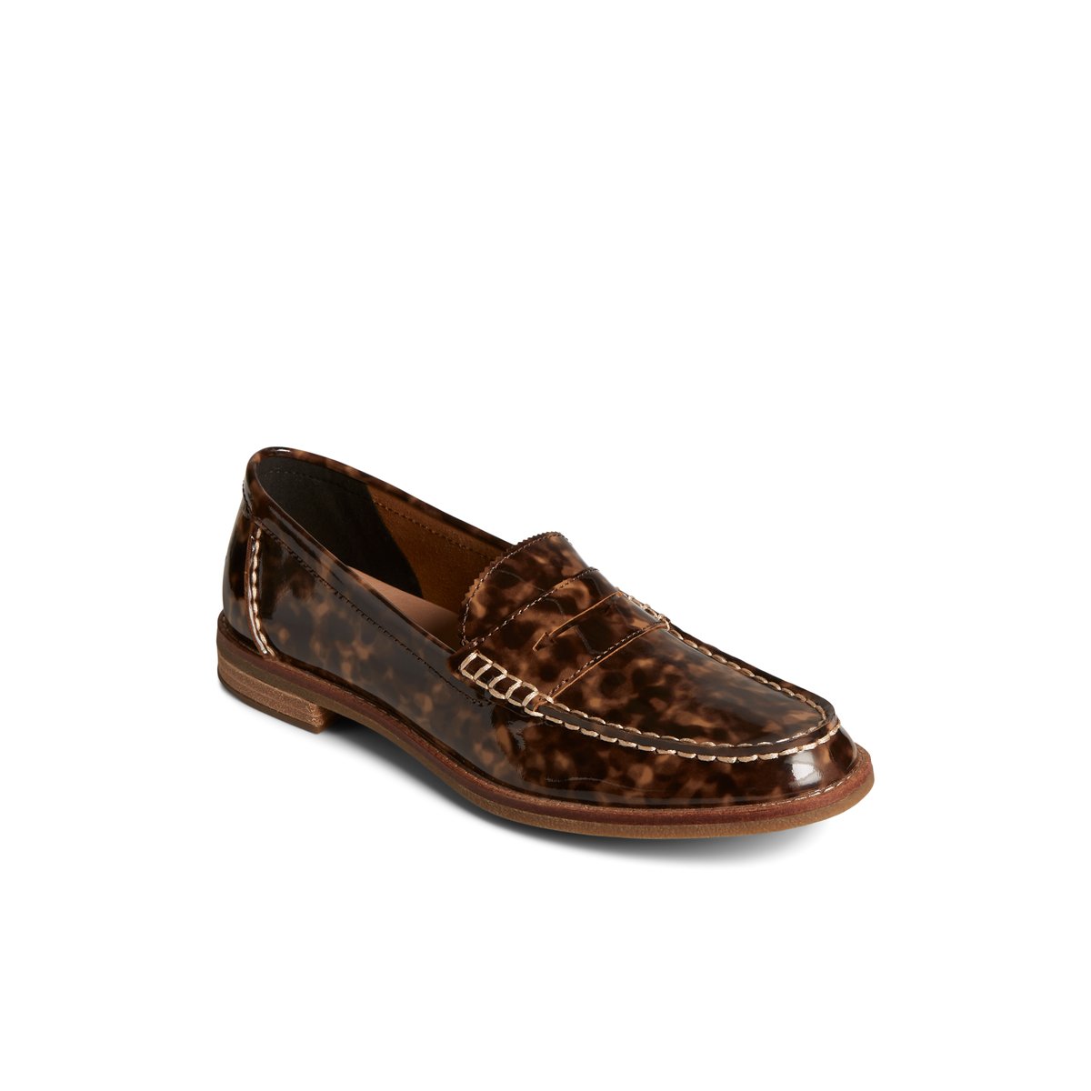 Sperry Seaport Penny Tortoise Leather Loafer Brown | EXINTD-639