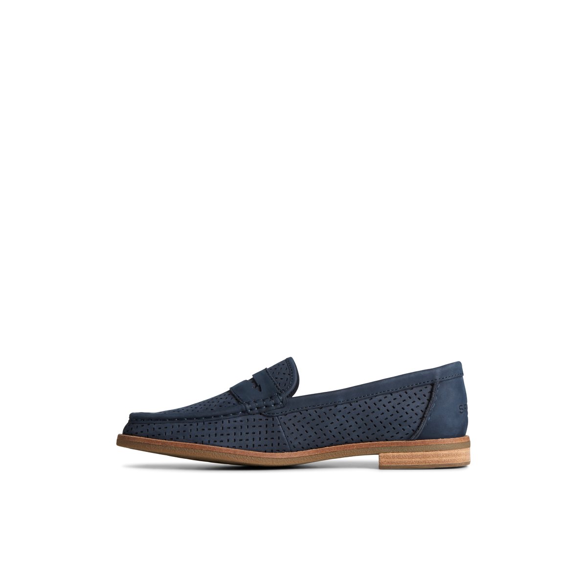 Sperry Seaport Perforated Penny Loafer Navy | ZOBCGI-459