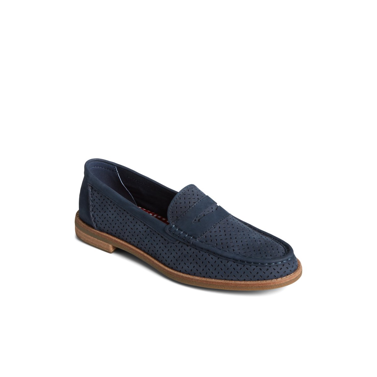 Sperry Seaport Perforated Penny Loafer Navy | ZOBCGI-459