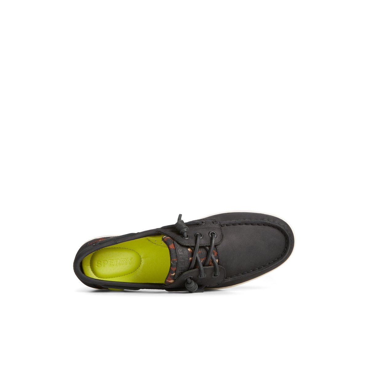 Sperry Songfish Cheetah Boat Shoe Black | WQMCGE-615