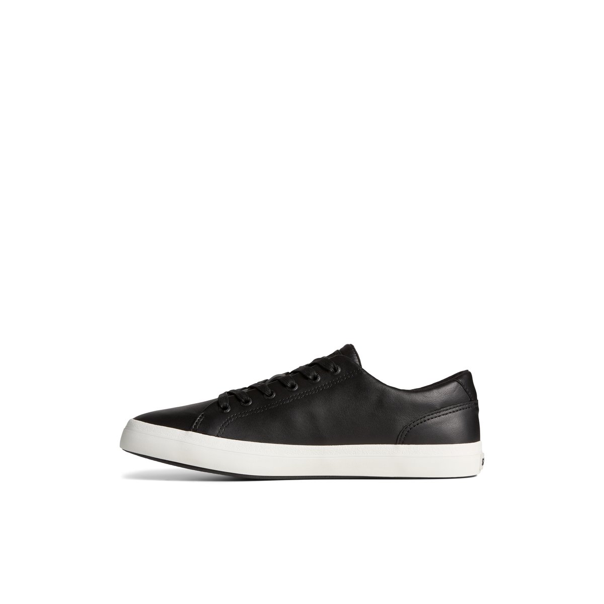 Sperry Striper II LLT Leather Sneaker Black | IYPEOQ-289