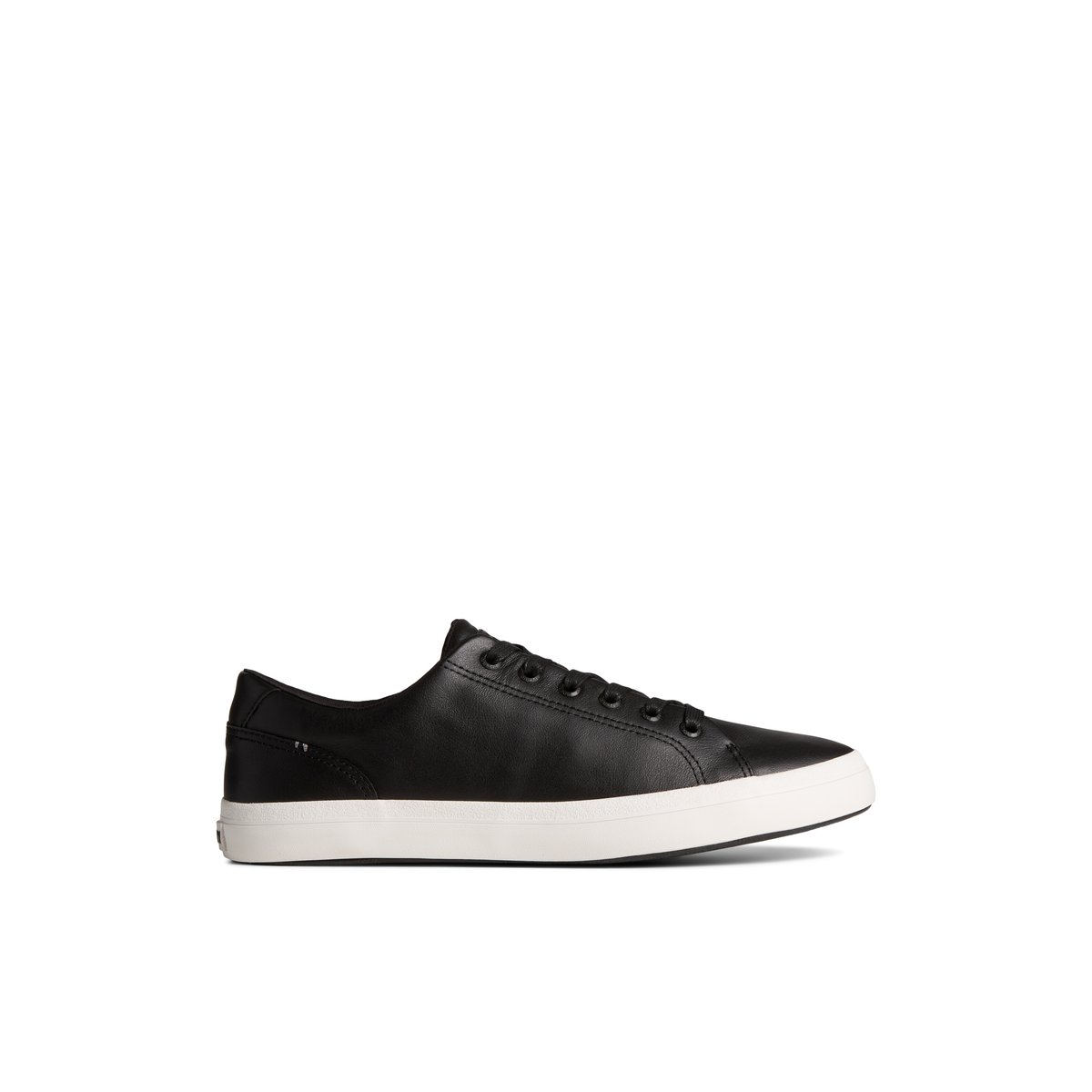 Sperry Striper II LLT Leather Sneaker Black | IYPEOQ-289