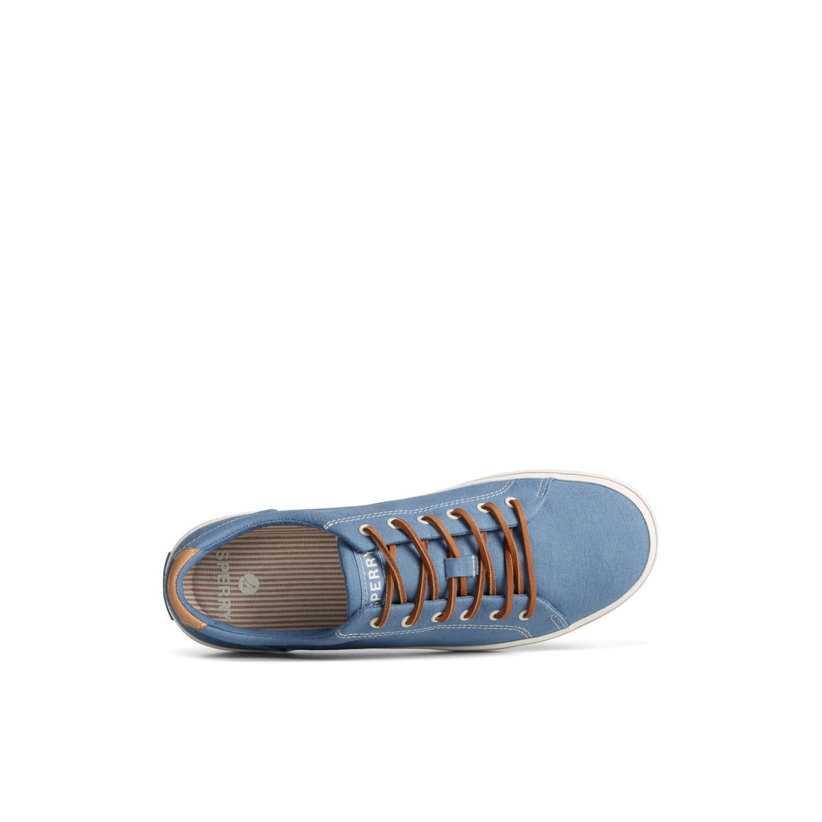 Sperry Striper II Linen LTT Sneaker Blue | YDMOFA-651