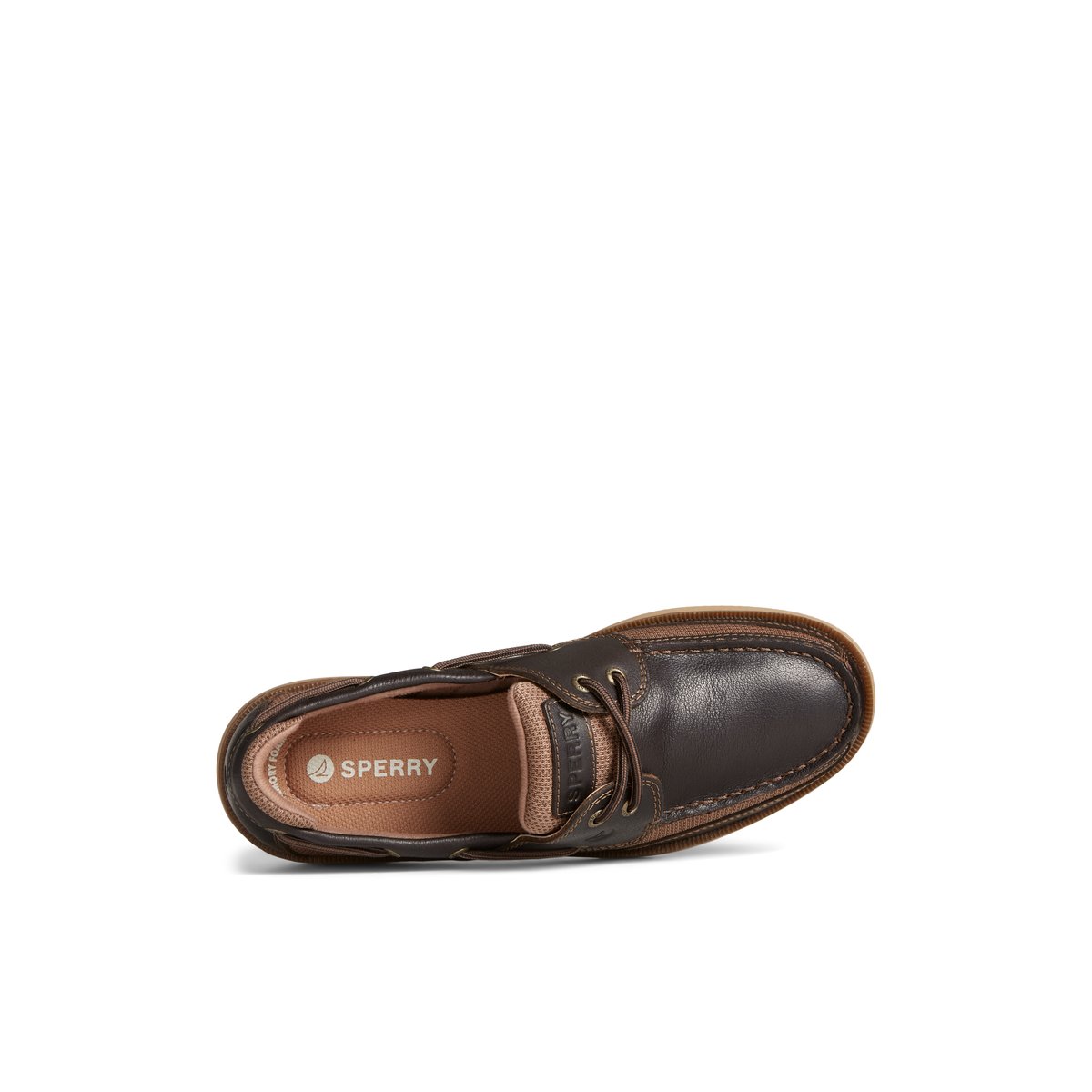 Sperry Surveyor 2-Eye Boat Shoe Dark Brown | QGDNYX-893