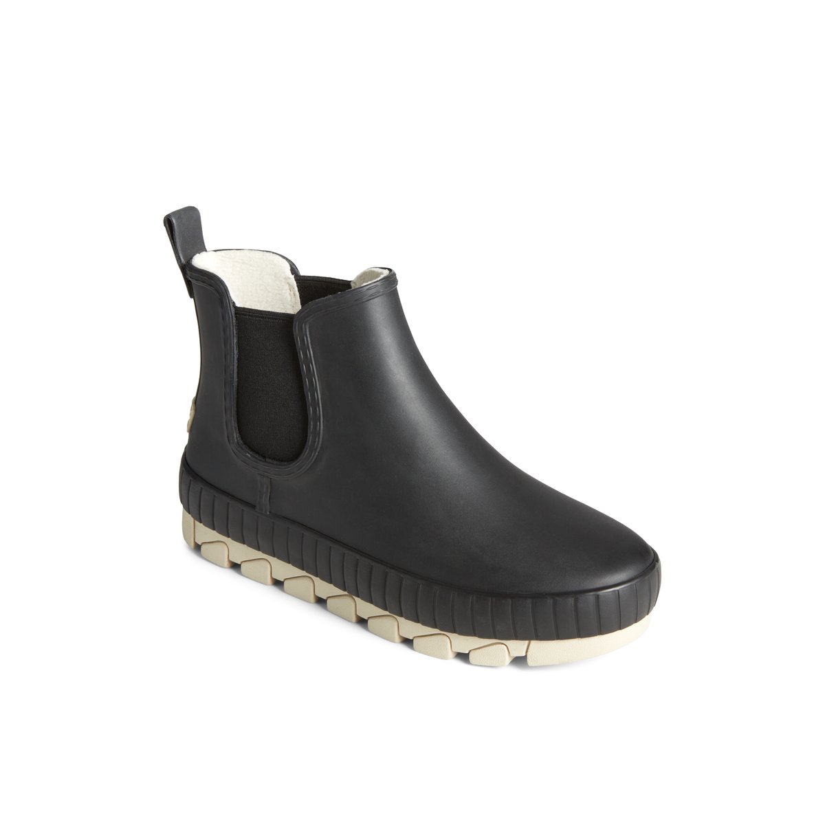 Sperry Torrent Chelsea Matte Waterproof Rain Boot Black | VEQAHY-408